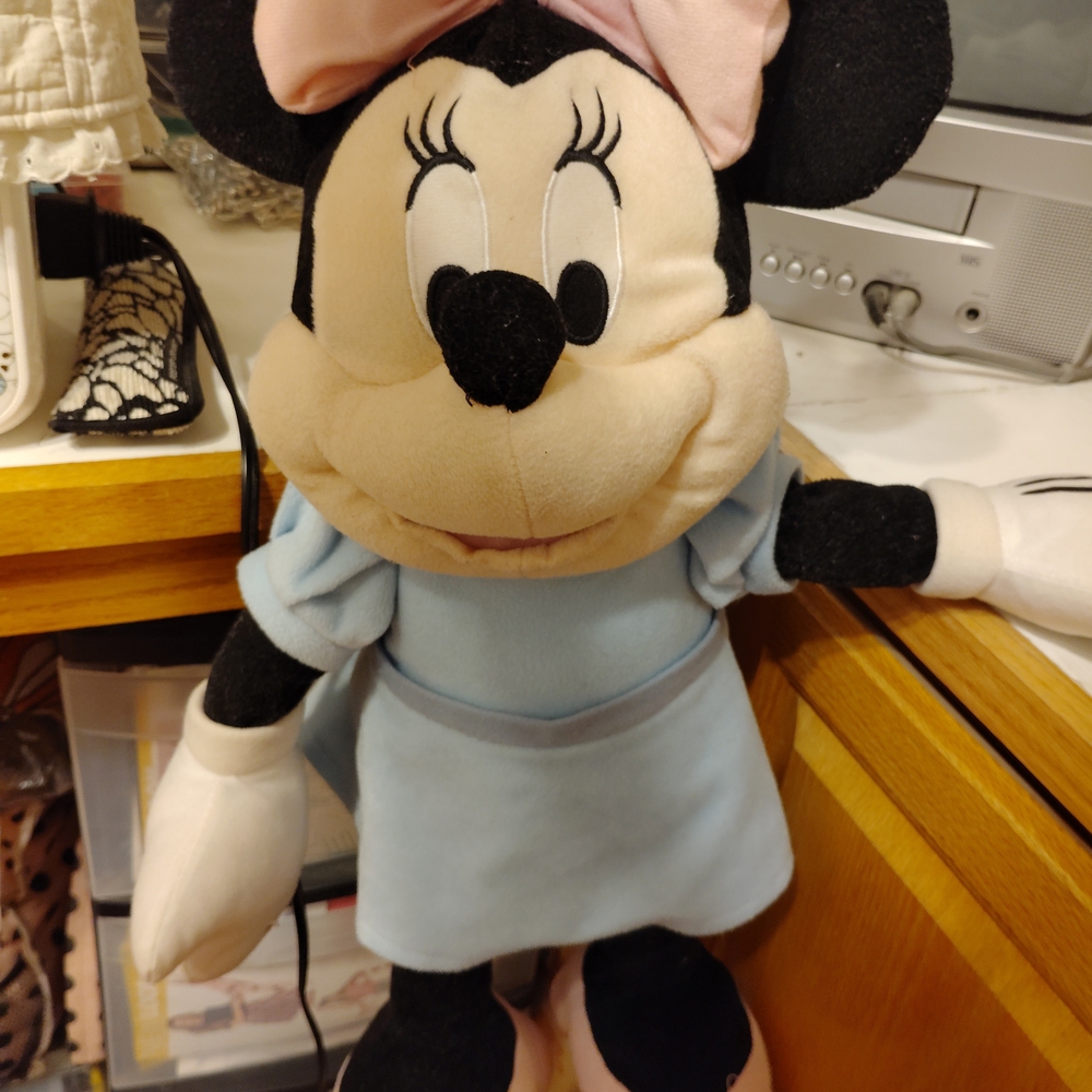 Minnie Mouse Plush Toy with Pink Bow